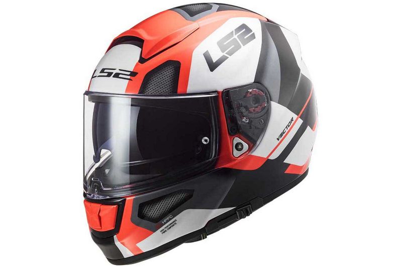 Casco Ls2 Modular 324 Rapid Negro Naranja Mate En Fas Motos