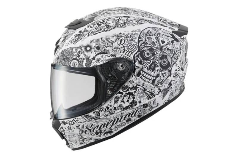 CASCO SCORPION EXO R420 SHAKE BLANCO