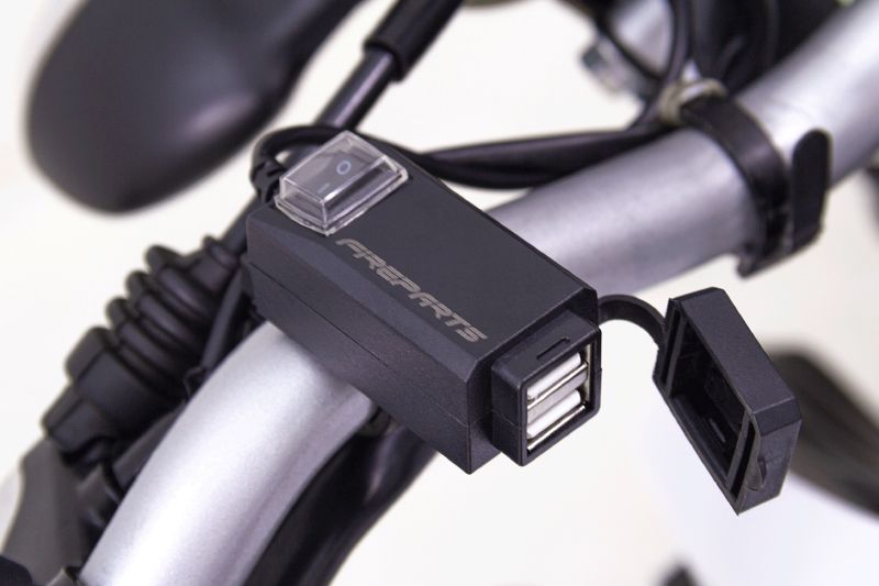 Cargador USB para motocicleta, doble puerto USB a prueba de agua, cargador  de teléfono de motocicleta para Honda CRF300L CRF250L 2017-2022, cargador