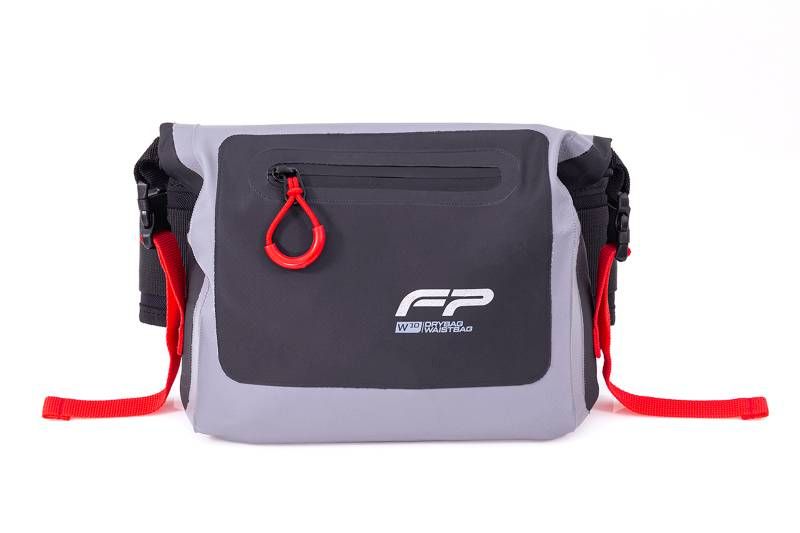 RIÑONERA DRY BAG FP W10 IMPERMEABLE NEGRO/ROJO/GRIS