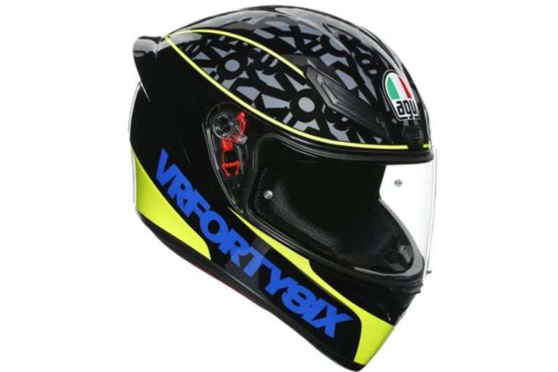 CASCO AGV K1 S TRACK 46 NEGRO / AMARILLO Tamaño M