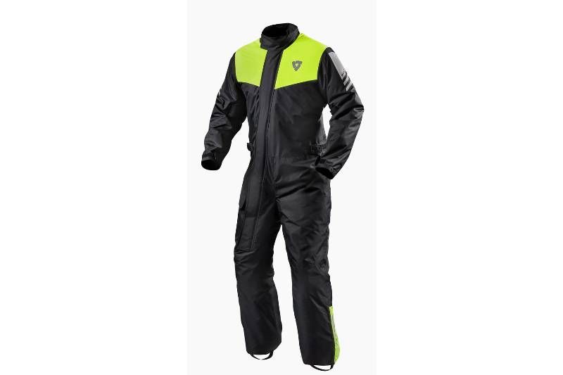 TRAJE IMPERMEABLE REV'IT PACIFIC 3 H2O NEGRO/AMARILLO NEÓN