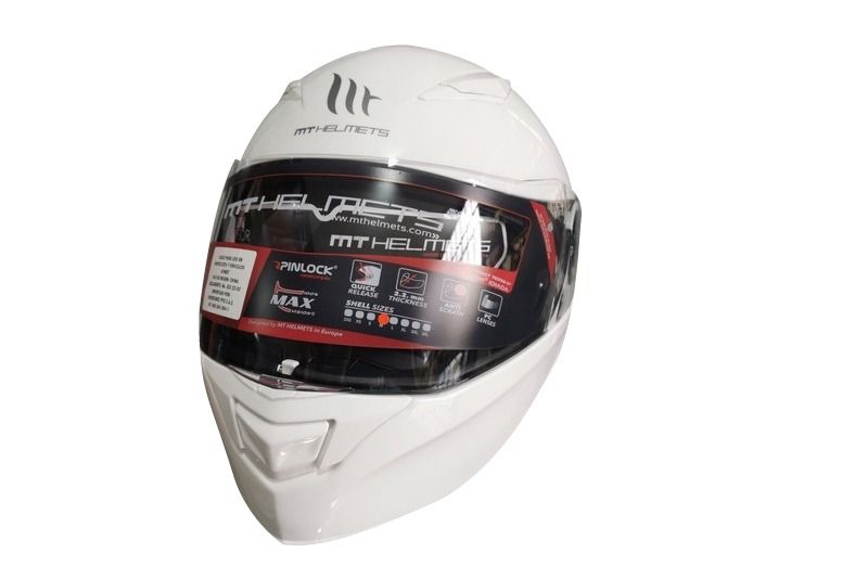 CASCO MT CLEVER MONOCOLOR SV BLANCO BRILLANTE