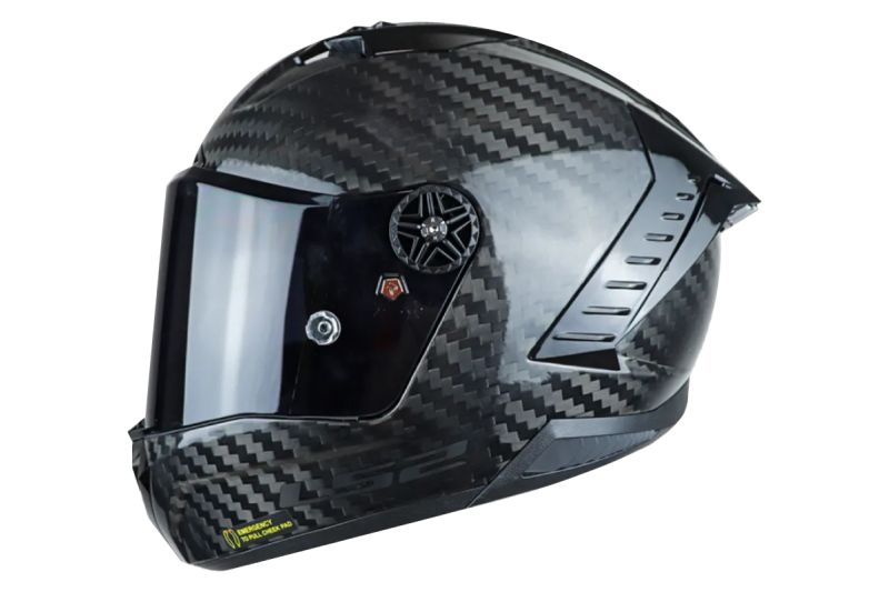 CASCO LS2 805 THUNDER SOLID CARBON NEGRO BRILLANTE