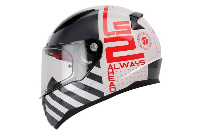 CASCO LS2 353 HALF BLANCO GRIS