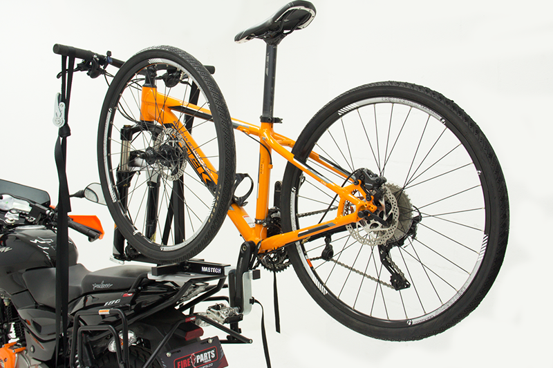 Soporte para cargar bicicleta en moto